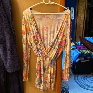 Honey Punch floral romper